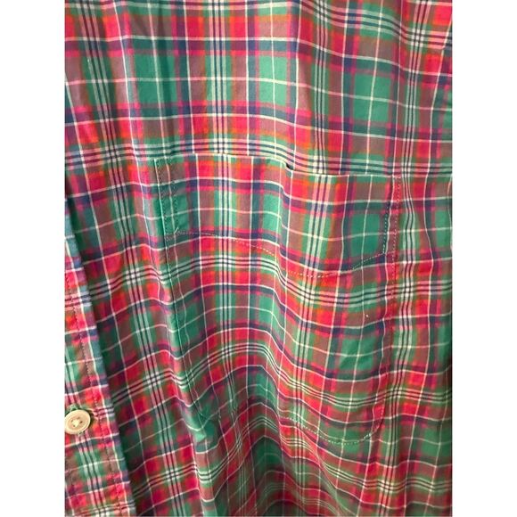 J. McLaughlin Mens Green Pink Blue Button Down Shirt sz M EUC - Picture 3 of 7